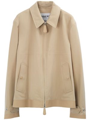 Burberry veste Harrington en coton - Tons neutres