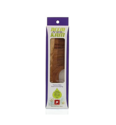 Neem houten kam handvat fijn