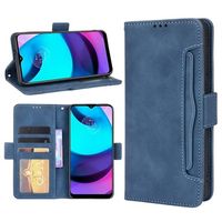 Cardholder Series Motorola Moto E20 Wallet Case - Blauw - thumbnail