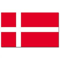Vlag Denemarken van 90 x 150 cm - feestartikelen - Landen thema supporters
