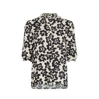 Fabienne Chapot gebloemde blouse Kim gebroken wit/ zwart - thumbnail