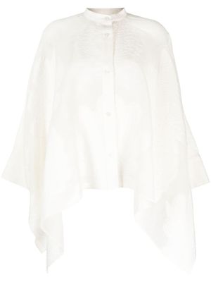 La DoubleJ chemise à superposition en dentelle - Blanc