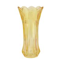 Bloemenvaas Delight - boeket vaas - glas - geel - 13 x 25 cm Bloemenvaas Delight - boeket vaas - glas - geel - 13 x 25 cm