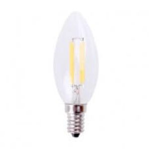 LED E14 Kaarslamp - Filament 4W - 2500K - 440 Lm