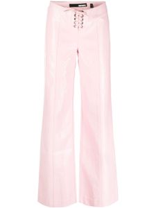 ROTATE BIRGER CHRISTENSEN pantalon ample à détail de laçage - Rose