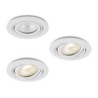 LED-inbouwspot set 3 stuks Mezzano wit 5W dimbaar