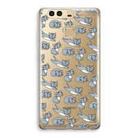 Poezen: Huawei P9 Transparant Hoesje