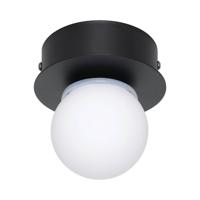EGLO Mosiano Plafondlamp - Wandlamp - Badkamer - LED - Ø 11 cm - Zwart/Wit - thumbnail