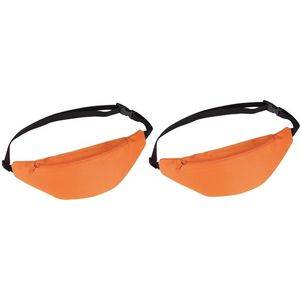 2x Heuptasjes/buideltasjes/fanny packs oranje 35 cm