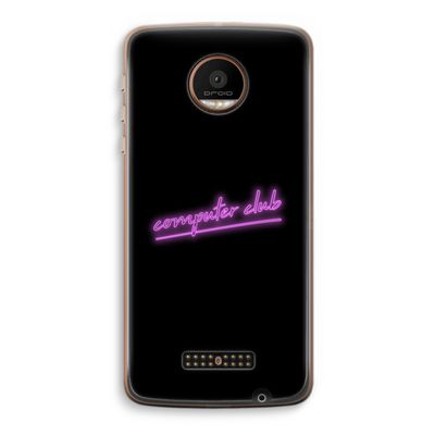 Vice Black: Motorola Moto Z Force Transparant Hoesje
