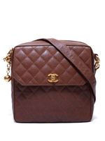 CHANEL Pre-Owned sac porté épaule matelassé (1992) - Marron - thumbnail