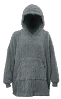 Unique Living hoodie pleun 70x50x87cm dark grey