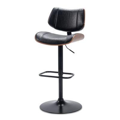 Haluta Barkruk Max - Zwart (zithoogte 64 - 84cm)