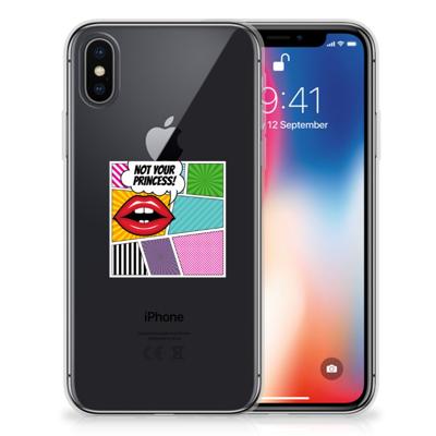 Apple iPhone X | Xs | Sillicone Back Cover | Popart Princess