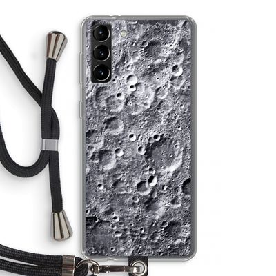 Maanlandschap: Samsung Galaxy S21 Plus Transparant Hoesje met koord