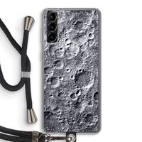 Maanlandschap: Samsung Galaxy S21 Plus Transparant Hoesje met koord