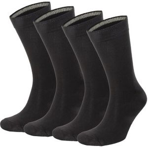 Topeco 4 stuks Men Socks Plain Bamboo