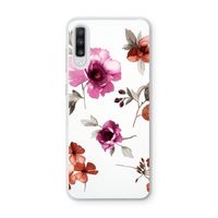 Geschilderde bloemen: Samsung Galaxy A70 Transparant Hoesje