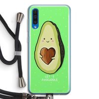 Avocuddle: Samsung Galaxy A50 Transparant Hoesje met koord