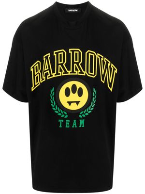 BARROW t-shirt en coton à logo imprimé - Noir