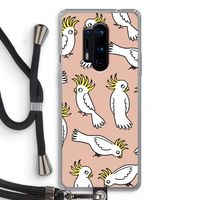 Papegaai: OnePlus 8 Pro Transparant Hoesje met koord
