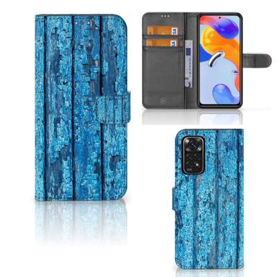 Xiaomi Redmi Note 11 Pro 5G/4G | Book Style Case | Wood Blue
