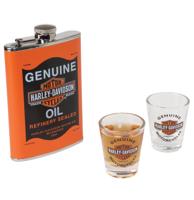Harley-Davidson Oil Can Heupfles En Shot Glaasje Set