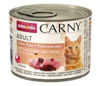 ANIMONDA Carny Adult Chicken, turkey and duck hearts - nat kattenvoer - 200g