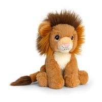 Pluche knuffel dier leeuw 18 cm - thumbnail