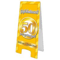 Waarschuwingsbord 50 jaar getrouwd - thumbnail