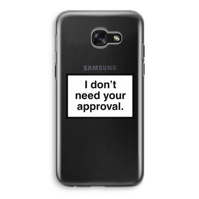 Don't need approval: Samsung Galaxy A5 (2017) Transparant Hoesje