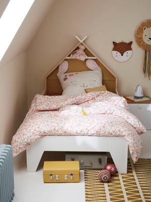 Kinderbed om te groeien TIPILI wit / kaki / oker