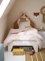Kinderbed om te groeien TIPILI wit / kaki / oker