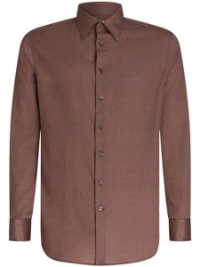 ETRO chemise en coton à imprimé géométrique - Rouge