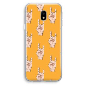 Rock: Samsung Galaxy J3 (2017) Transparant Hoesje