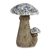 Decoratief tuinfiguur Ibergarden Polyresin Mozaïek Paddestoel 29 x 44 x 32 cm
