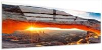 Acrylglas Schilderij - Rots zon - 90x60cm