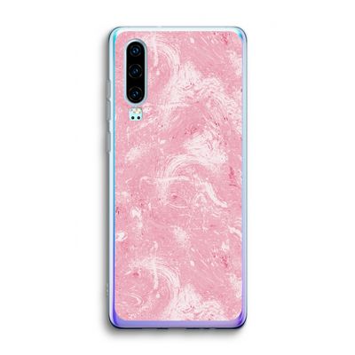 Abstract Painting Pink: Huawei P30 Transparant Hoesje