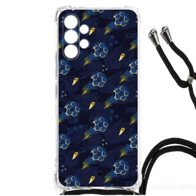 Doorzichtige Silicone Hoesje voor Samsung Galaxy A13 4G Voetbal