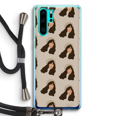 Bonjour mon amour: Huawei P30 Pro Transparant Hoesje met koord