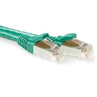 ACT FB7700 CAT6A S/FTP LSZH Patchkabel Snagless - Groen - 50 cm