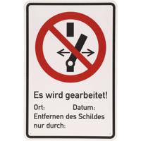 Waarschuwingsbord geaard KS Tools 117.2482