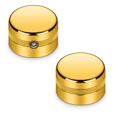 Schaller Solid Shaft Toon/Volume Knoppen 6.35mm "S-Lock Style" Verguld (Set van 2) 15090500