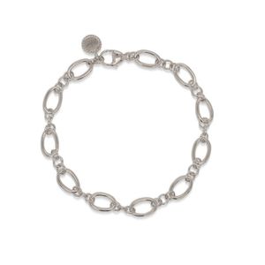 24Kae 22426Y Armband Ovale Schakels zilver goudkleurig 20 cm