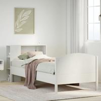 Bed met boekenkast zonder matras grenenhout wit 90x200 cm Bed met boekenkast zonder matras grenenhout wit 90x200 cm