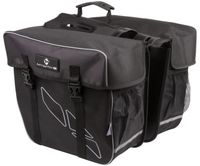 M-Wave Amsterdam Double Achter Fietstas 30 l Polyester Zwart, Grijs - thumbnail