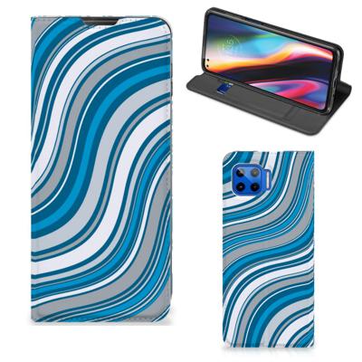 Motorola Moto G 5G Plus | Hoesje met Magneet | Waves Blue
