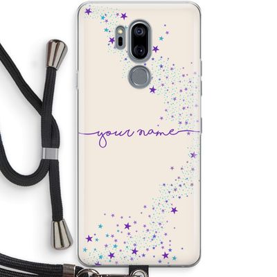 Sterren: LG G7 Thinq Transparant Hoesje met koord
