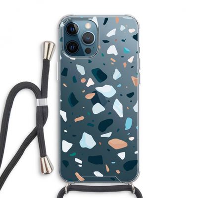 Terrazzo N°13: iPhone 12 Pro Max Transparant Hoesje met koord