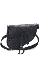 Christian Dior Pre-Owned sac banane Ultra Matte Woven Saddle pre-owned - Noir